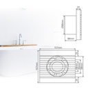 Extractor doméstico Amina Ø100mm Blanco