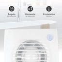 Extractor doméstico Lapai con sensor de movimiento Ø100mm