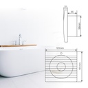 Extractor doméstico Lapai con sensor de movimiento Ø100mm