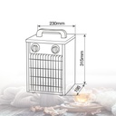 Calefactor industrial Saliki Máx. 2000W