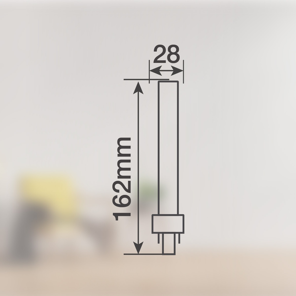 Bombilla LED PL 9W G24 4000K