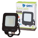 Proyector aluminio LED Santadi 10W 6500K IP65 Negro