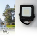 Proyector aluminio LED Santadi 20W 6500K IP65 Negro