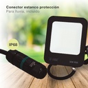 Proyector aluminio LED Santadi 30W 6500K IP65 Negro 