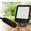 Proyector aluminio LED Santadi 100W 6500K IP65 Negro