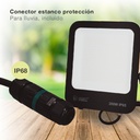 Proyector aluminio LED Santadi 200W 6500K IP65 Negro