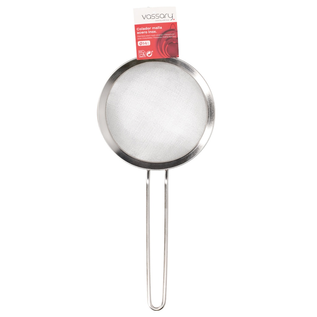 Colador malla acero inox Ø14cm