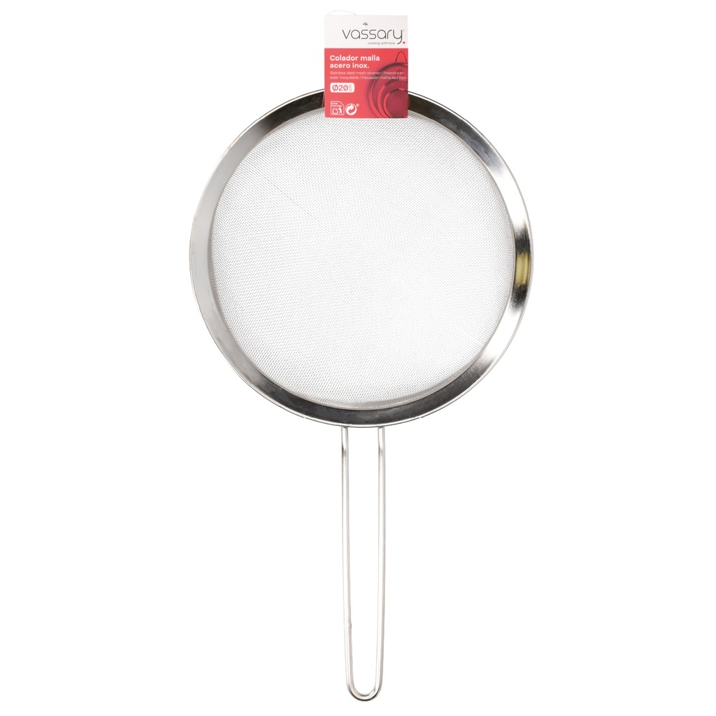 Colador malla acero inox Ø20cm