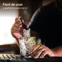 Pinza para hielo acero inox 18cm
