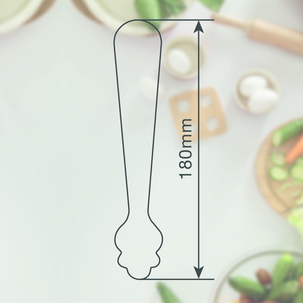 Pinza para hielo acero inox 18cm