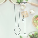 Pinza para hielo acero inox 18cm