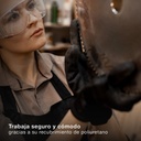 Guante poliéster y poliuretano Negro - Talla 8