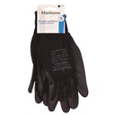 Guante poliéster y poliuretano Negro - Talla 10