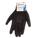 Guante poliéster y poliuretano Negro - Talla 11