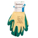 Guante poliéster y recubrimiento de latex Amarillo/Verde -Talla 8