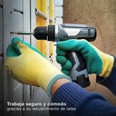 Guante poliéster y recubrimiento de latex Amarillo/Verde -Talla 8