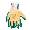 Guante poliéster y recubrimiento de latex Amarillo/Verde -Talla 10