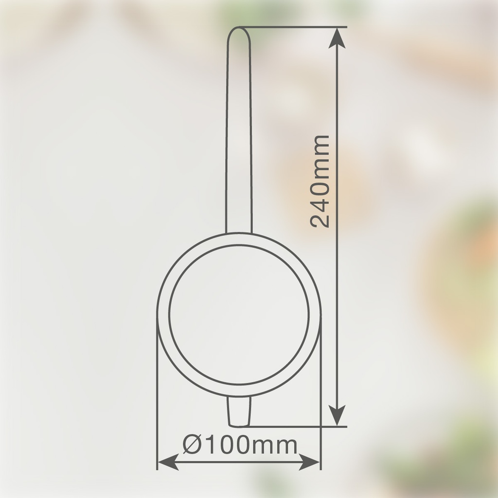 Colador malla acero inox Ø10cm