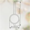 Colador malla acero inox Ø14cm