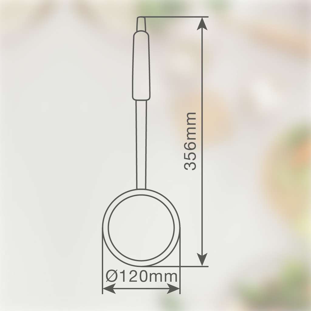 Espumadera malla acero inox Ø12cm