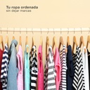 Set de 6 perchas madera