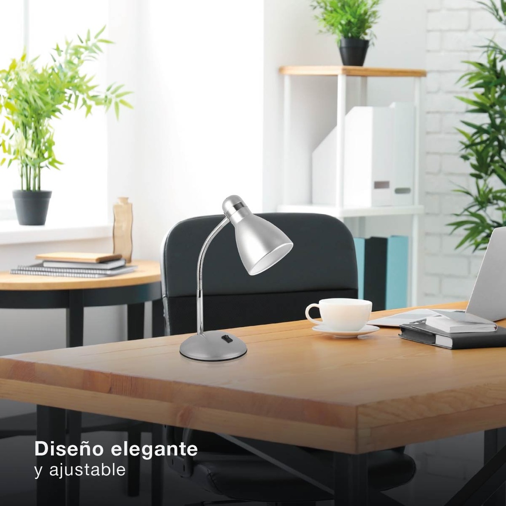 Flexo Conca E27 Gris