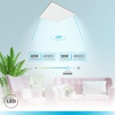 Panel empotrable LED Ubari 59,5x59,5cm 40W 6000K Sin marco 