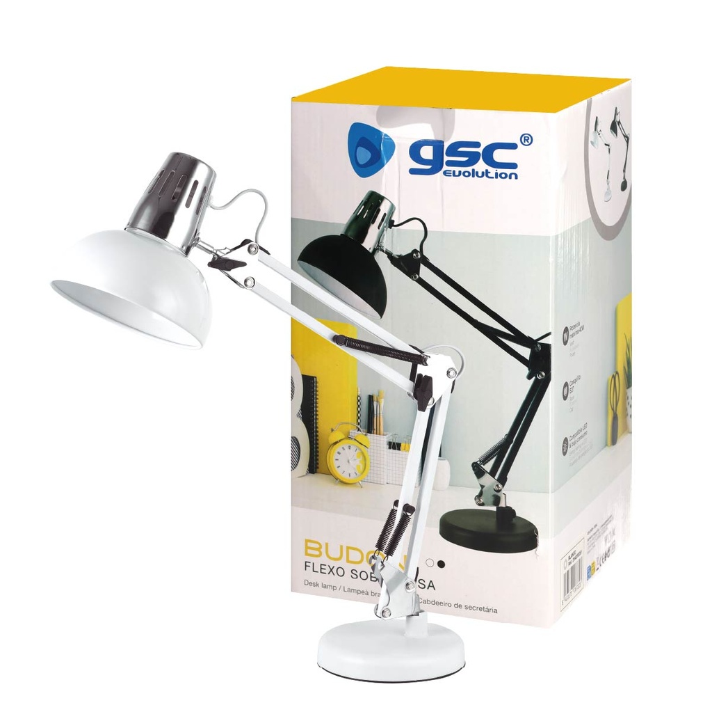 Flexo Budoni E27 Blanco