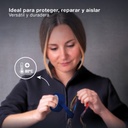 Cinta aislante eléctrica PVC 20M Azul - 10u retráctil