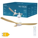 Ventilador techo Luma con luz CCT regulable y mando Ø117 3 aspas DC Blanco