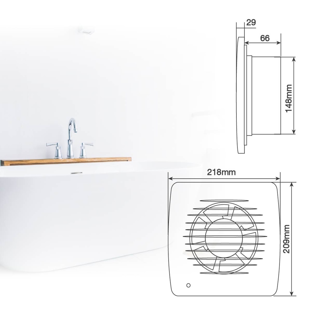 Extractor doméstico Senir Ø150mm