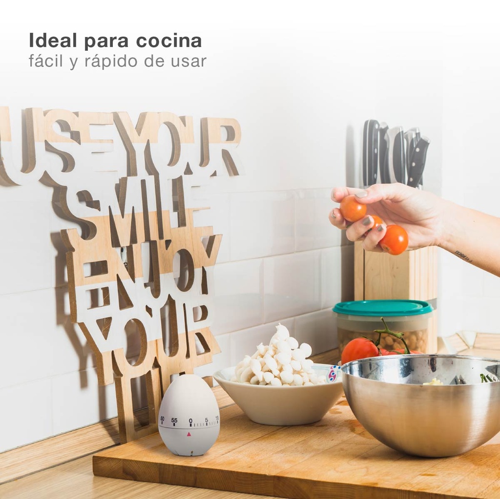 Temporizador minutero de cocina huevo