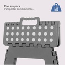 Taburete de plástico plegable