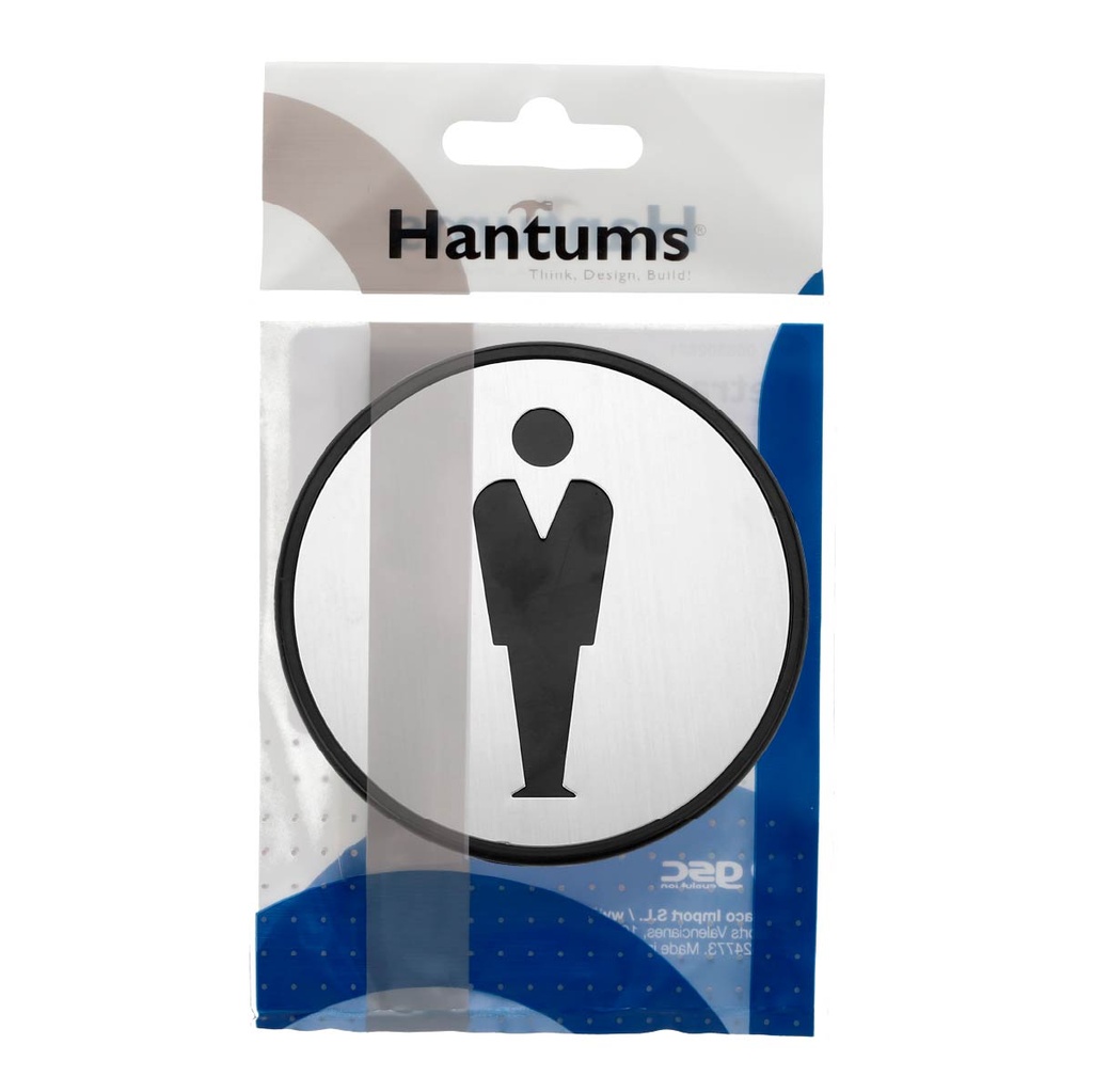 Símbolo baño adhesivo hombre Ø97mm