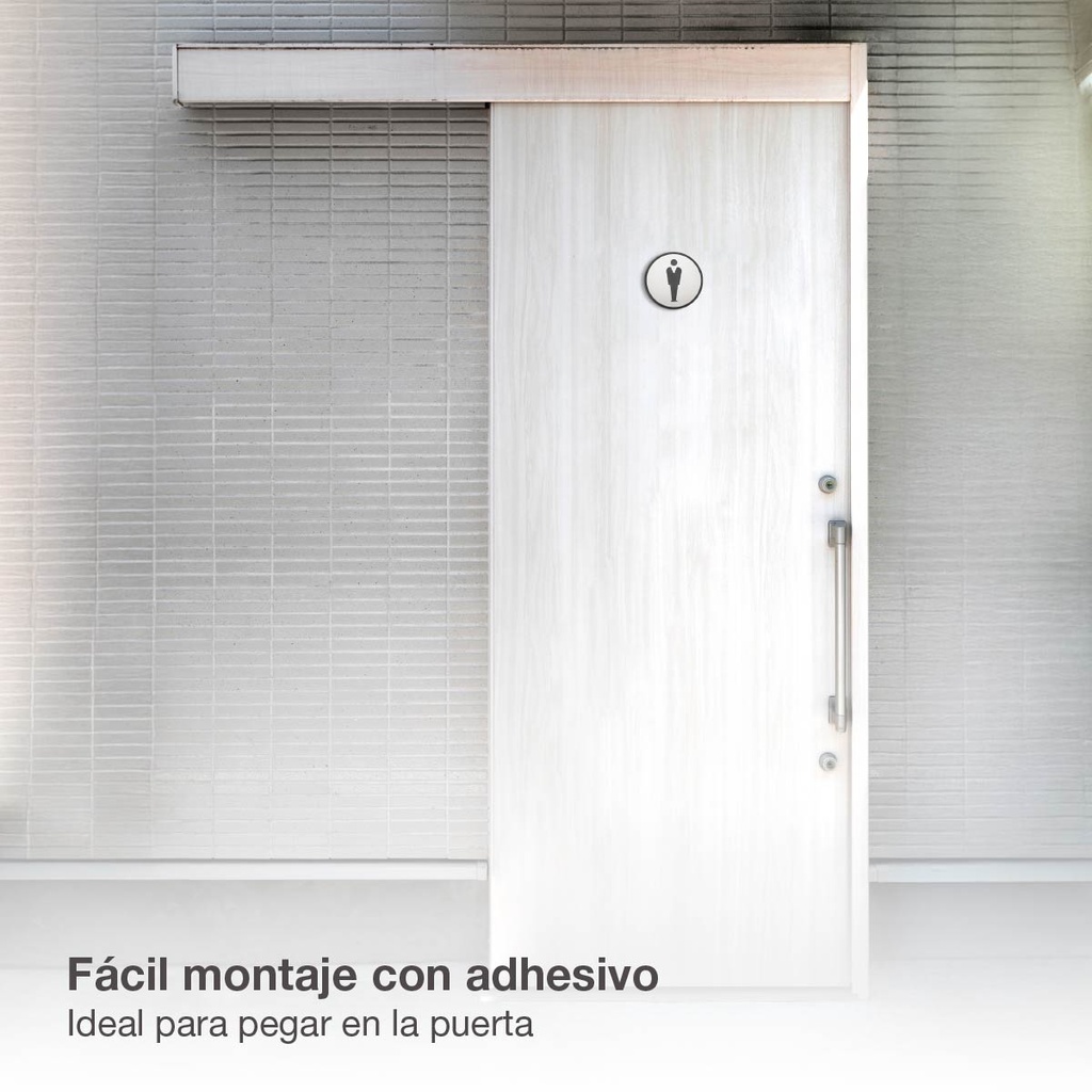 Símbolo baño adhesivo hombre Ø97mm