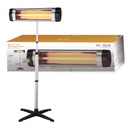 Estufa para exterior tubos de carbono Bayir Máx. 2000W 