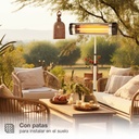 Estufa para exterior tubos de carbono Bayir Máx. 2000W 