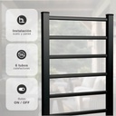 Toallero eléctrico 2 en 1 Hadim Máx. 100W Negro 