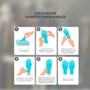 Caja 100 guantes desechables de nitrilo Azul - Talla M