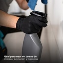 Caja 50 guantes desechables de nitrilo diamantado/grip Negro - Talla M