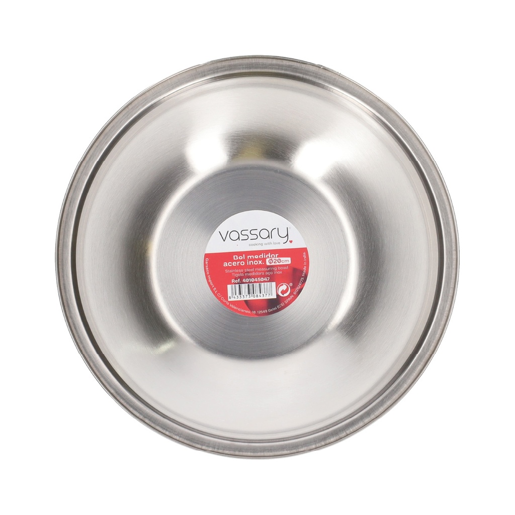 Bol medidor aceso inox Ø20cm