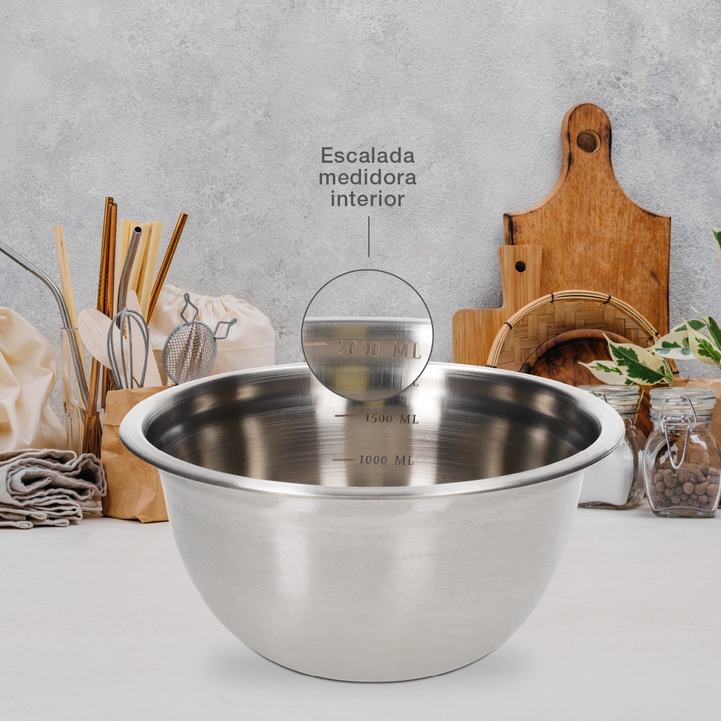 Bol medidor aceso inox Ø20cm