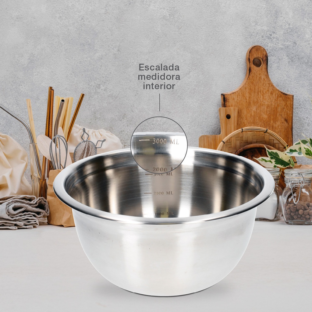 Bol medidor acero inox Ø24cm