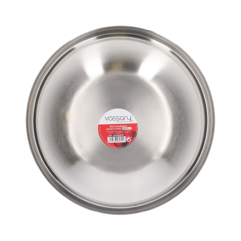 Bol medidor acero inox Ø26cm