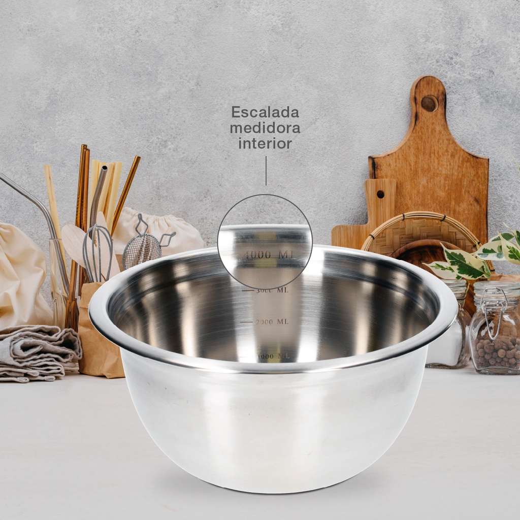 Bol medidor acero inox Ø26cm