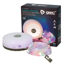 Linterna solar LED camping con guirnalda 10M recargable USB 150lm