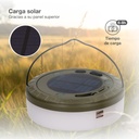 Linterna solar LED camping con guirnalda 10M recargable USB 150lm