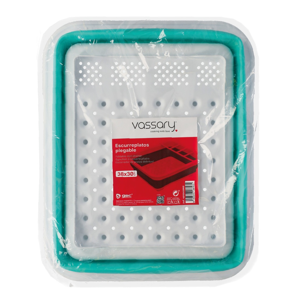 Escurreplatos plegable