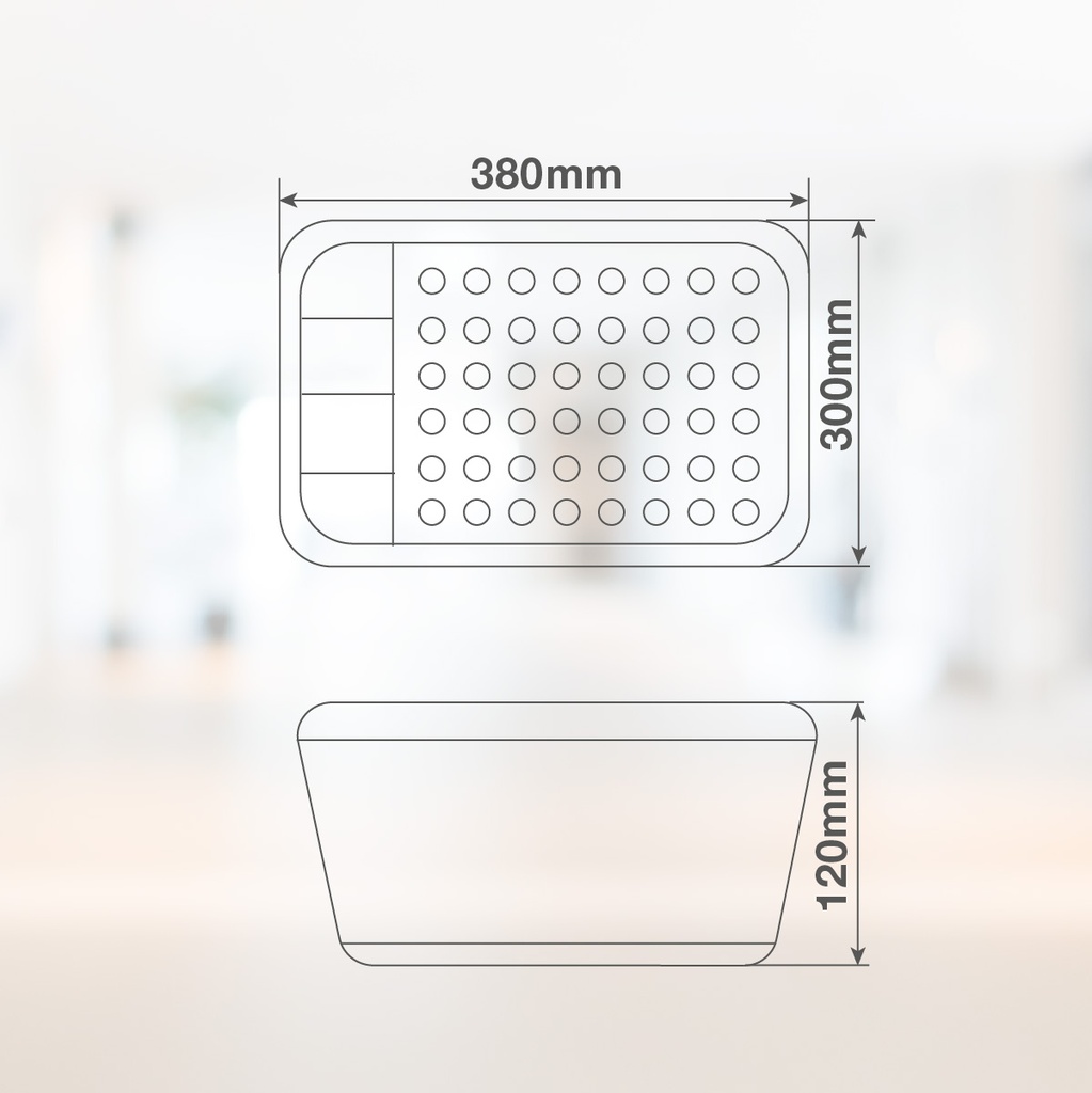 Escurreplatos plegable