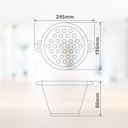Escurridor con asas plegable Ø19,5cm